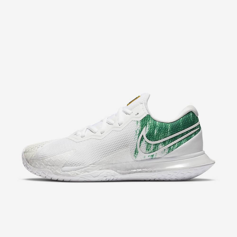 Chaussure De Tennis Nike NikeCourt Air Zoom Vapor Cage 4 Blanche 6047-582 White/Clover/White Femme | EYV-24946558